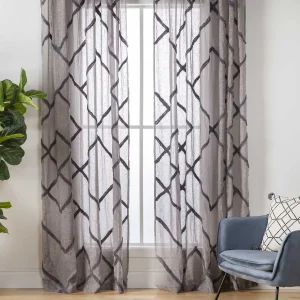 GEO — Set of 2 sheer curtain panels (92-06-11-30)