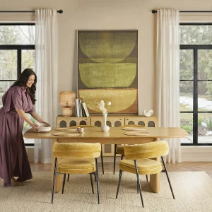 LESTER — Extendable dining table 180 cm to 220 cm (83-65-40-42-D)