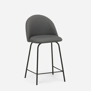 LAVAL — Mid-century modern counter stool with backrest 61 cm (99-36-68-30)