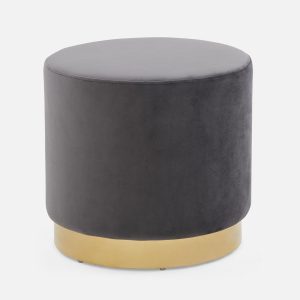 KEIRA — Velvet ottoman (33-98-93-30)