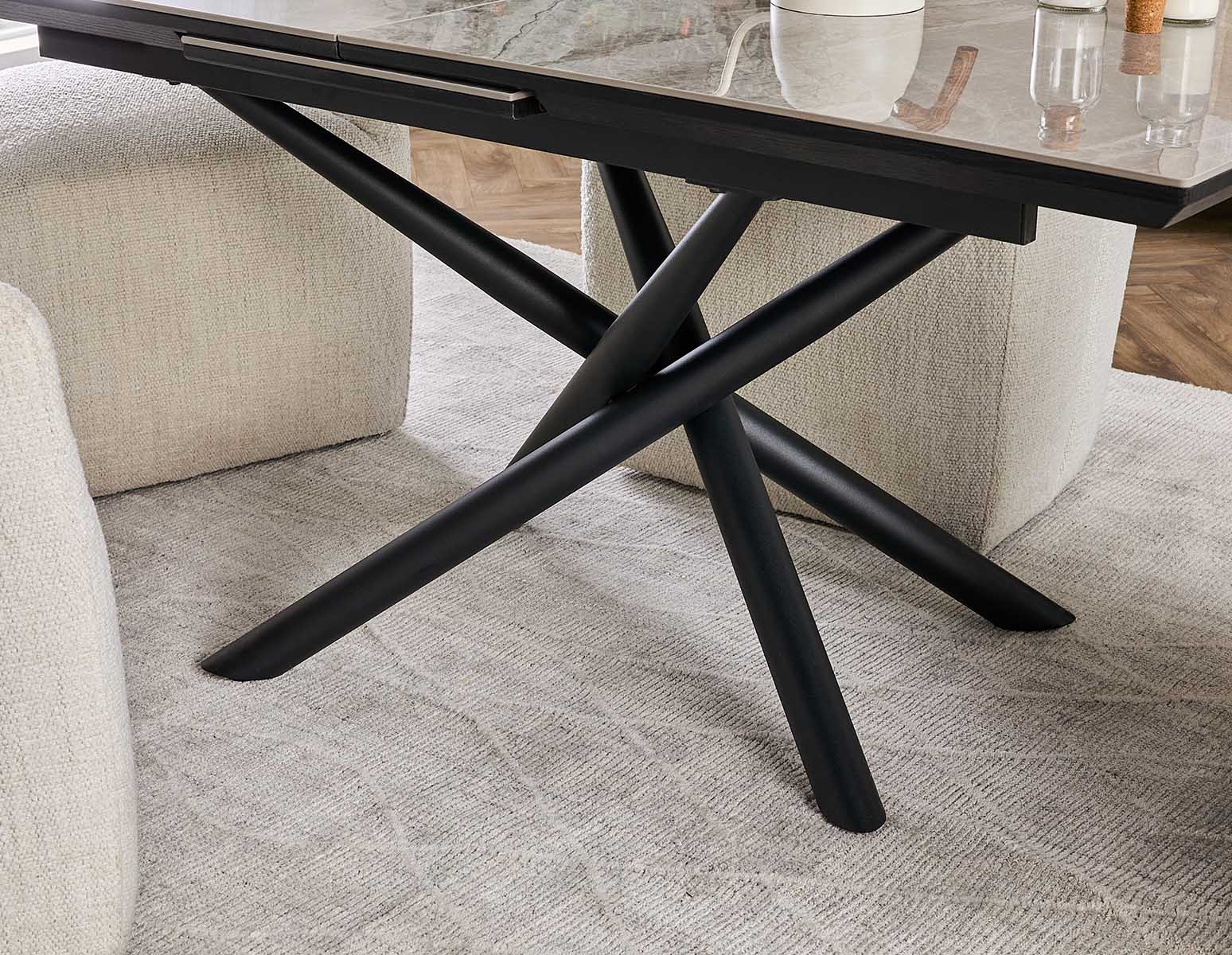 TUVA — Modern contemporary extendable ceramic dining table 160cm-200cm - Image 13