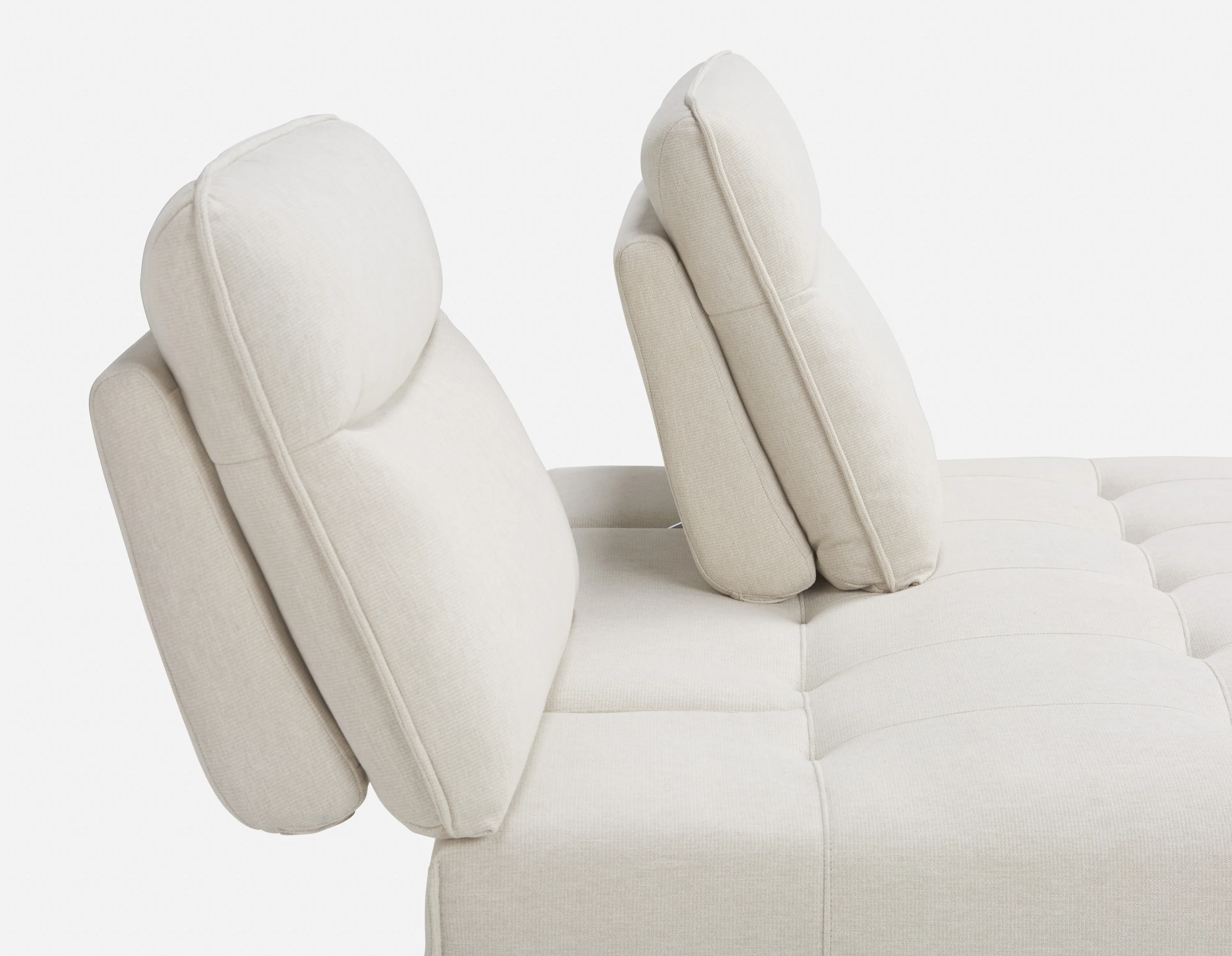 SIMON — Modern contemporary armless loveseat with adjustable backrest (75-79-85-95) - Image 5