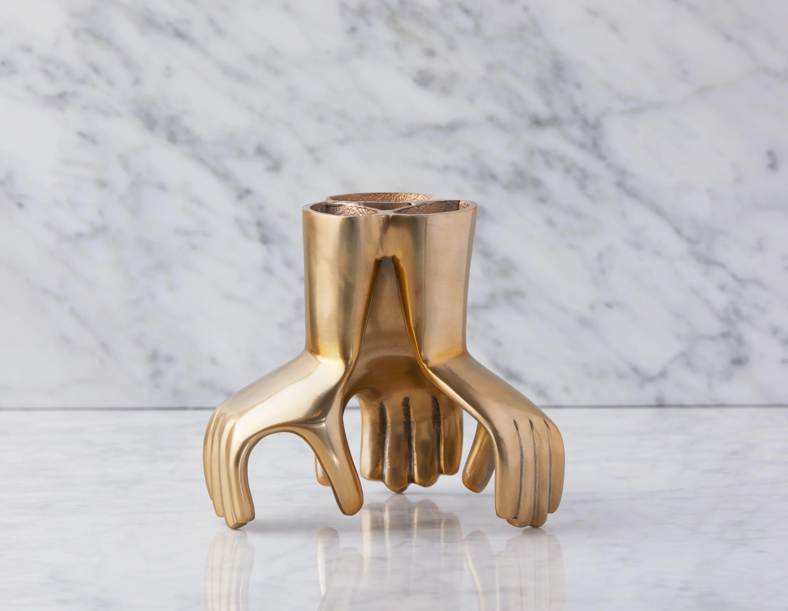 DOIGTS — Aluminum vase 18 cm