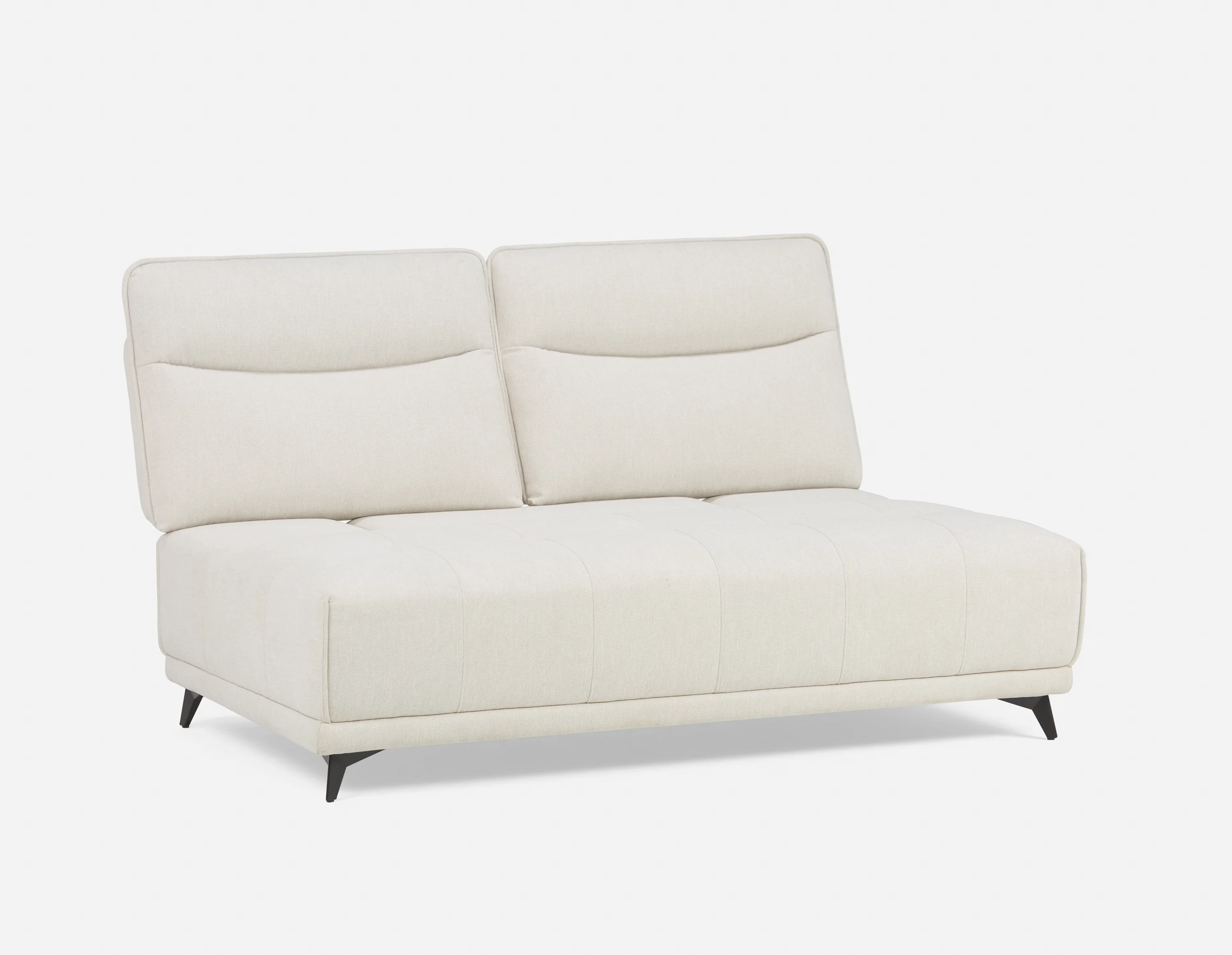 SIMON — Modern contemporary armless loveseat with adjustable backrest (75-79-85-95) - Image 12