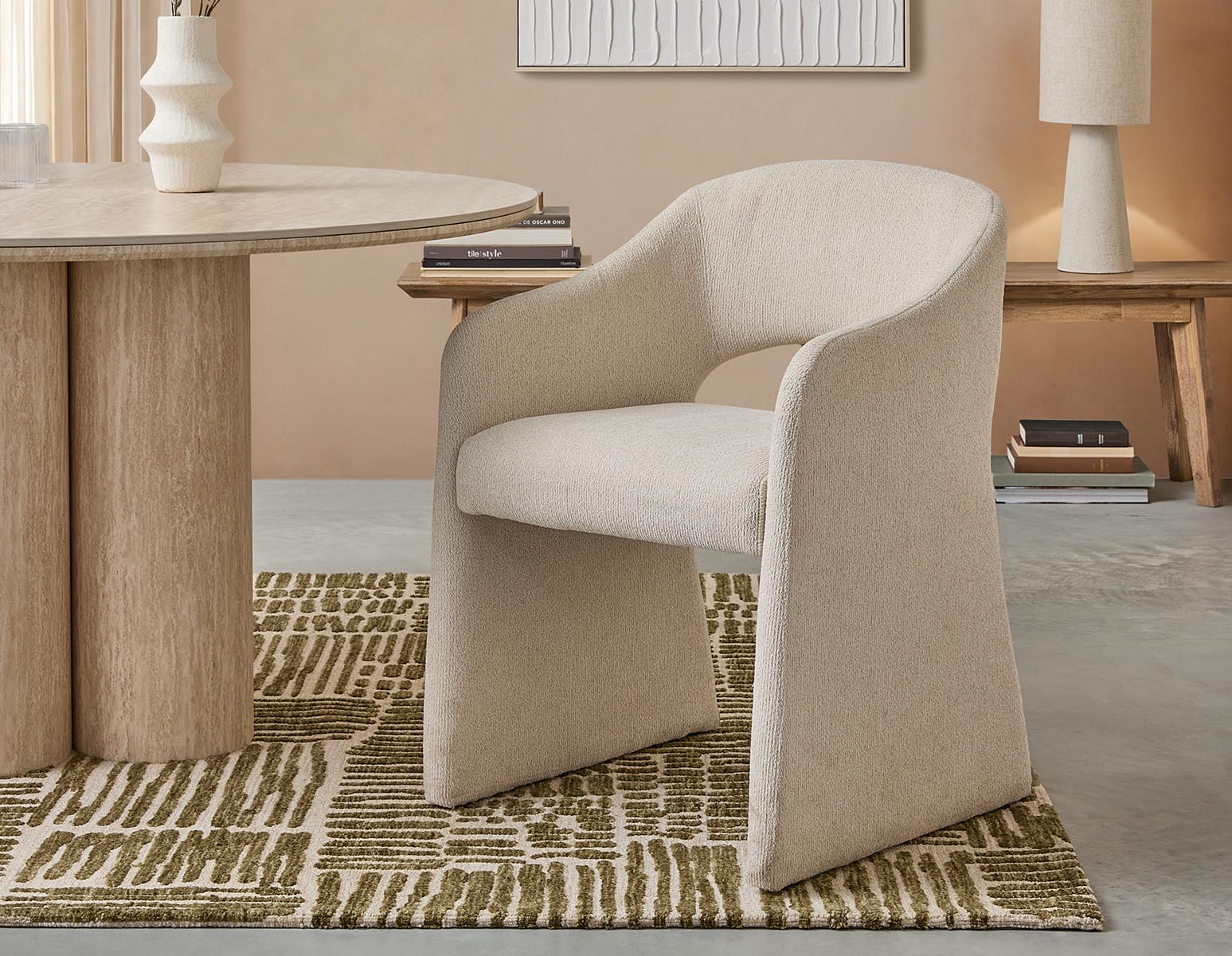 AZROU — Modern minimalist dining armchair (12-04-91-95)