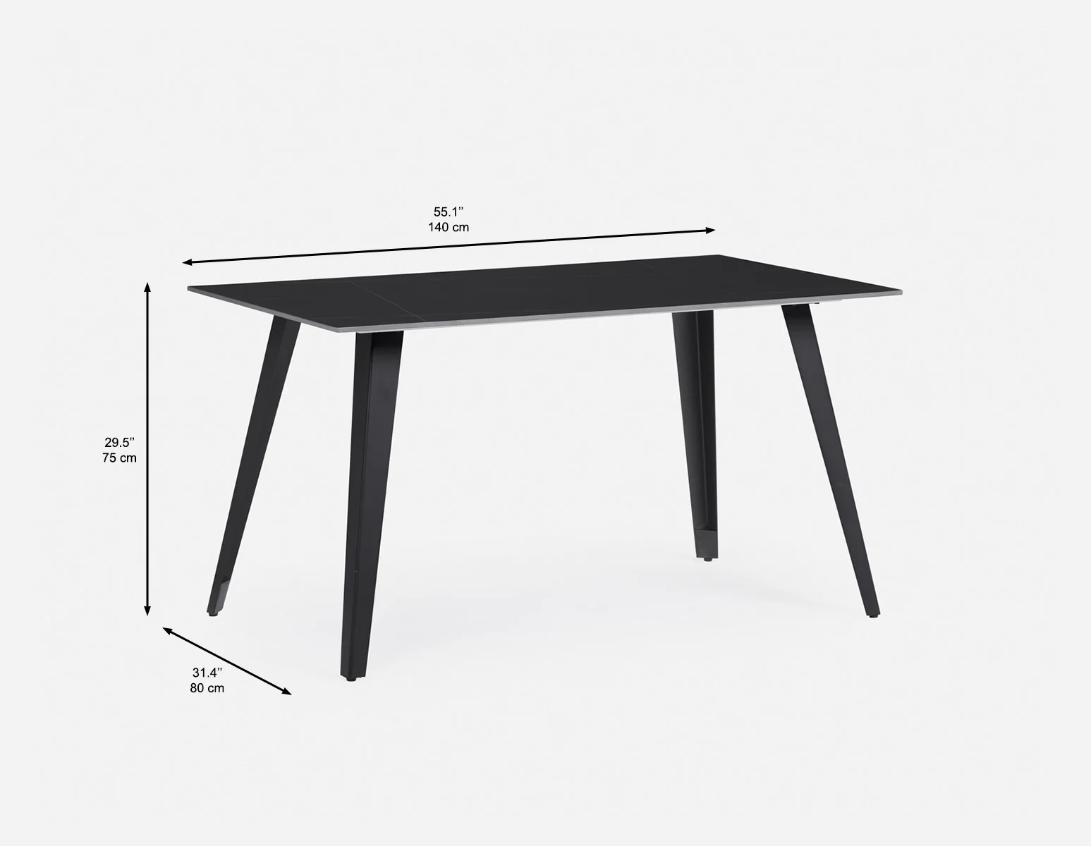 TUVE — Modern contemporary dining table 140cm - Image 8