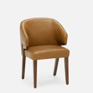 AKSEL — Leather dining chair (69-05-53-96)