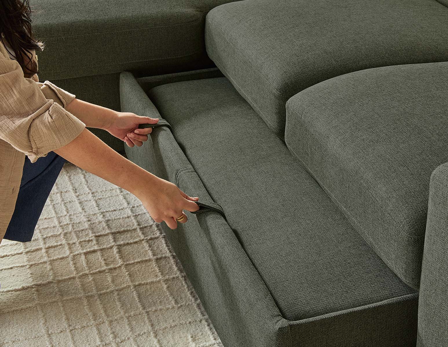 MARNIE — Contemporary interchangeable sectional sofa-bed with storage (73-29-20-18) - Image 20