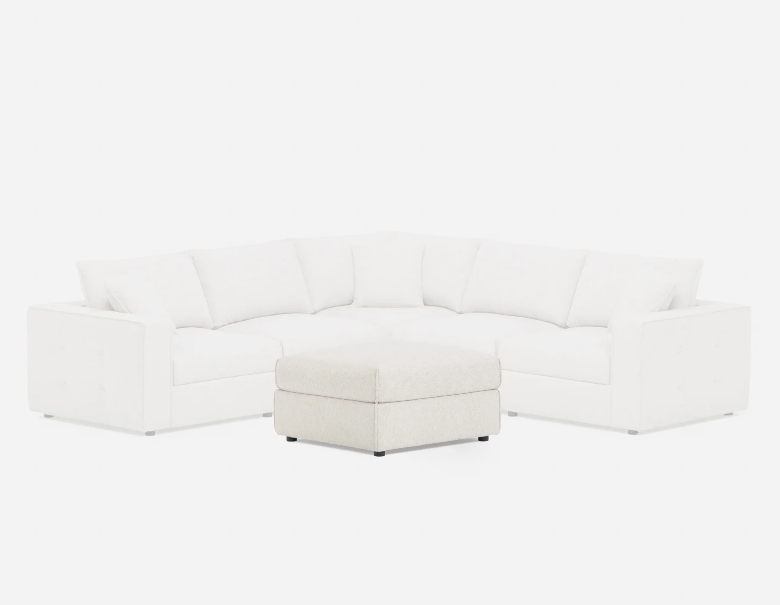 BOWERY — Contemporary ottoman (37-58-94-88) - Image 2