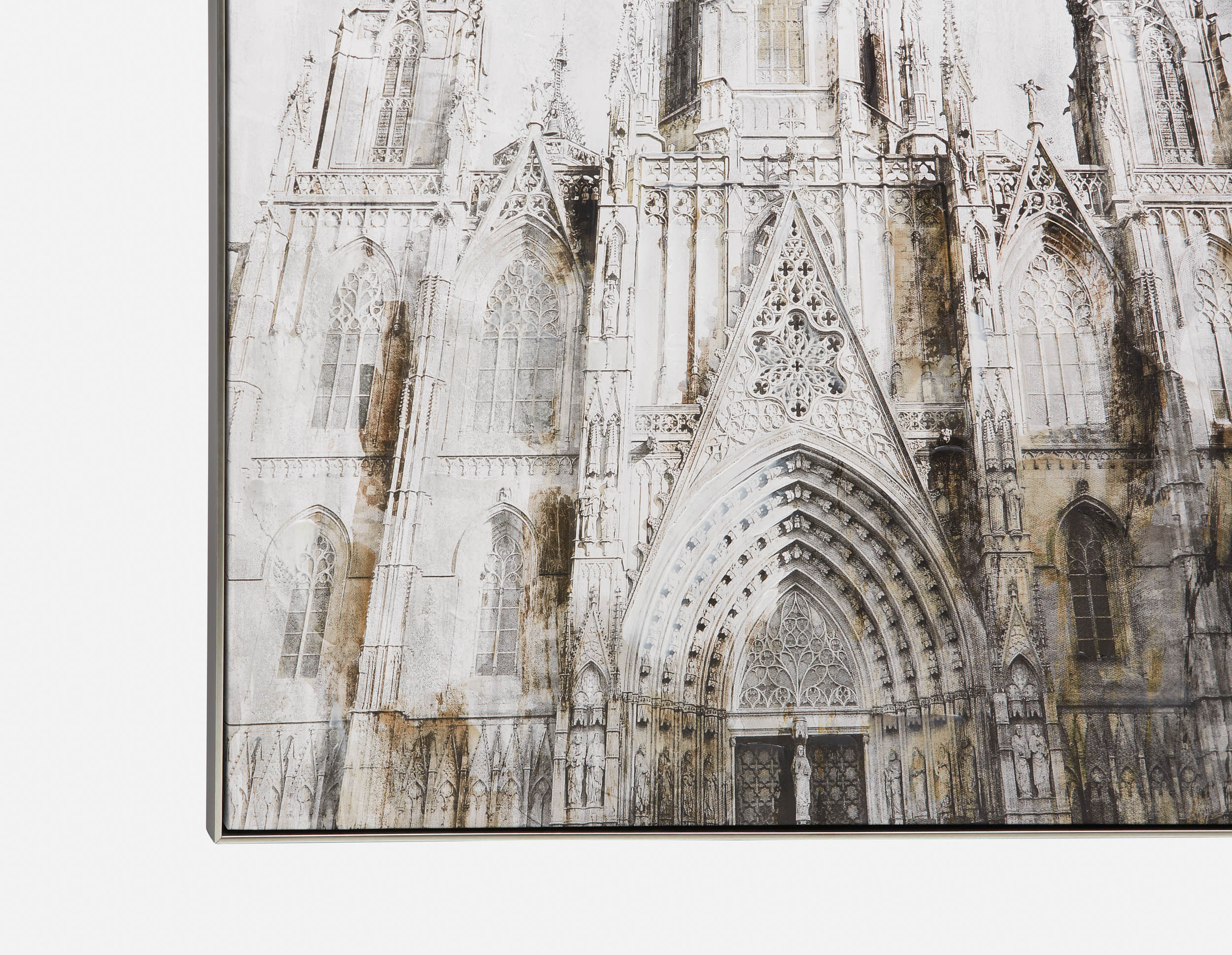 EGLISE — Framed hand embellished giclée 100x150cm - Image 2