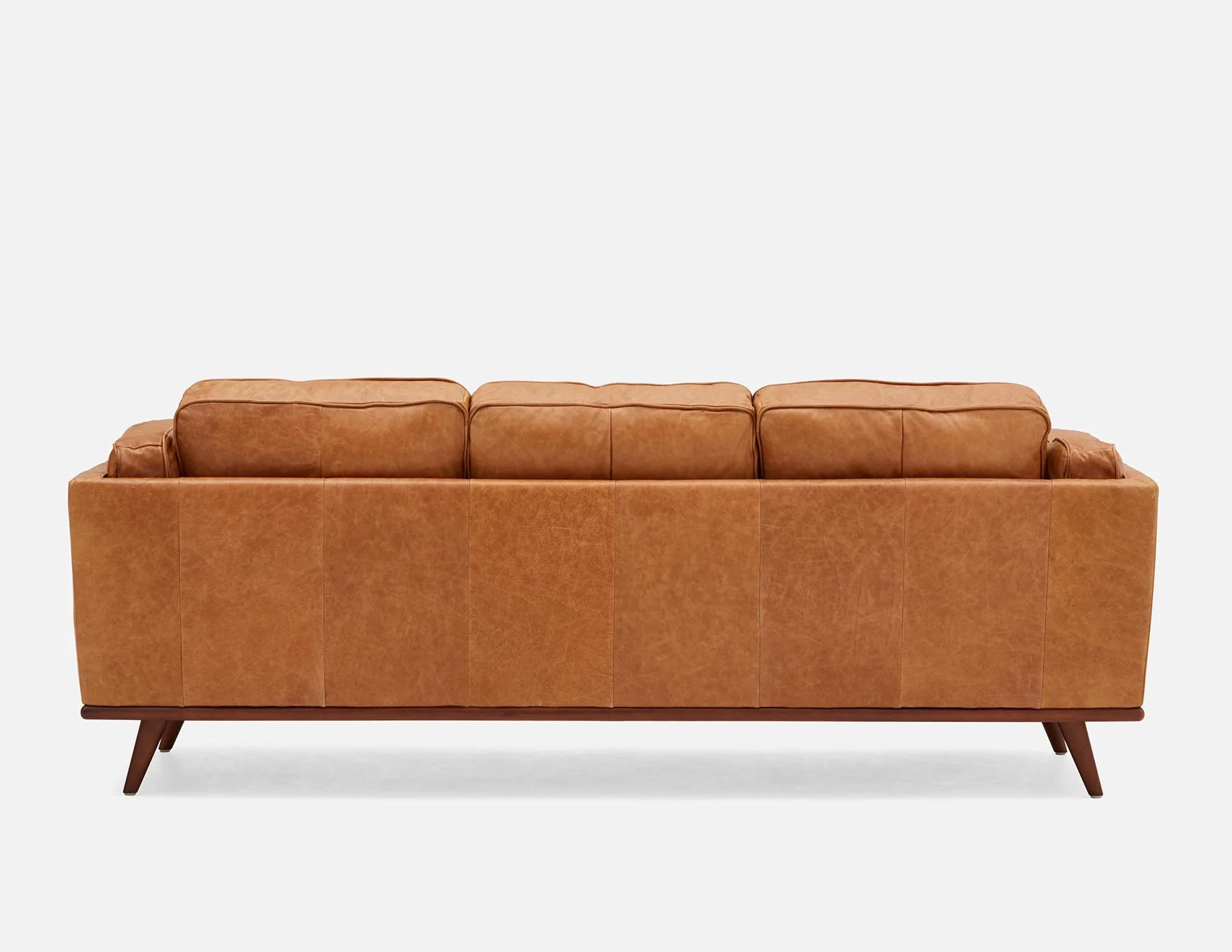 ROWAN — Mid-century modern 100% leather 3-seater sofa (19-46-33-49) - Image 3