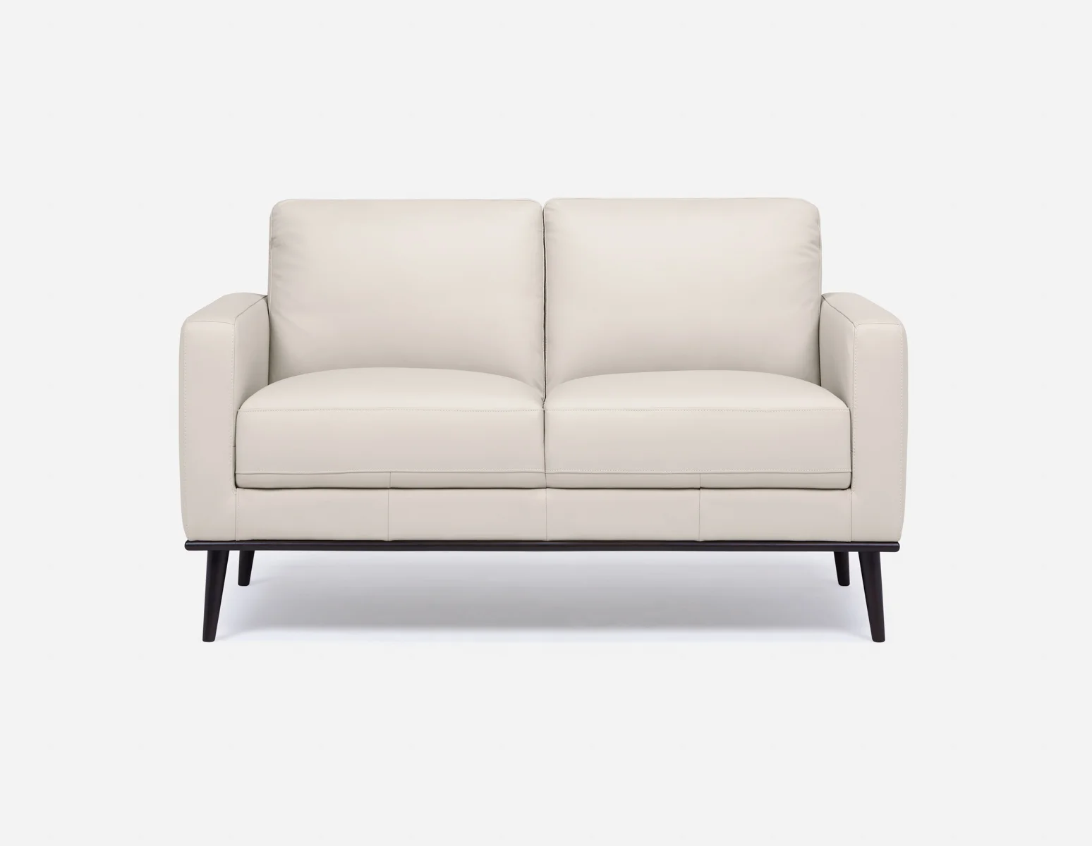 BETTA — 100% leather mid century loveseat (24-76-17-34) - Image 2