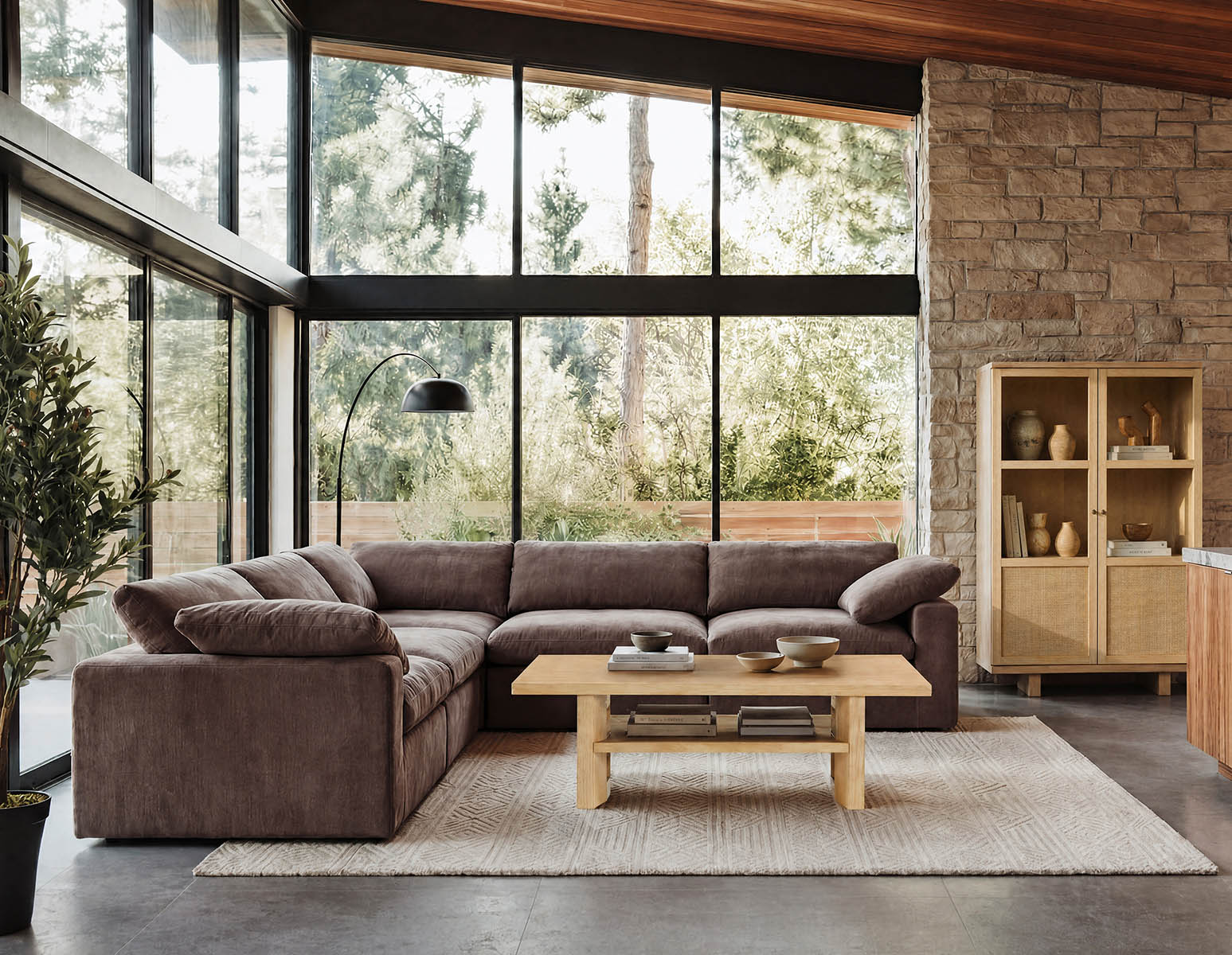 HELIO — Contemporary modular sectional sofa (23-35-98-67)