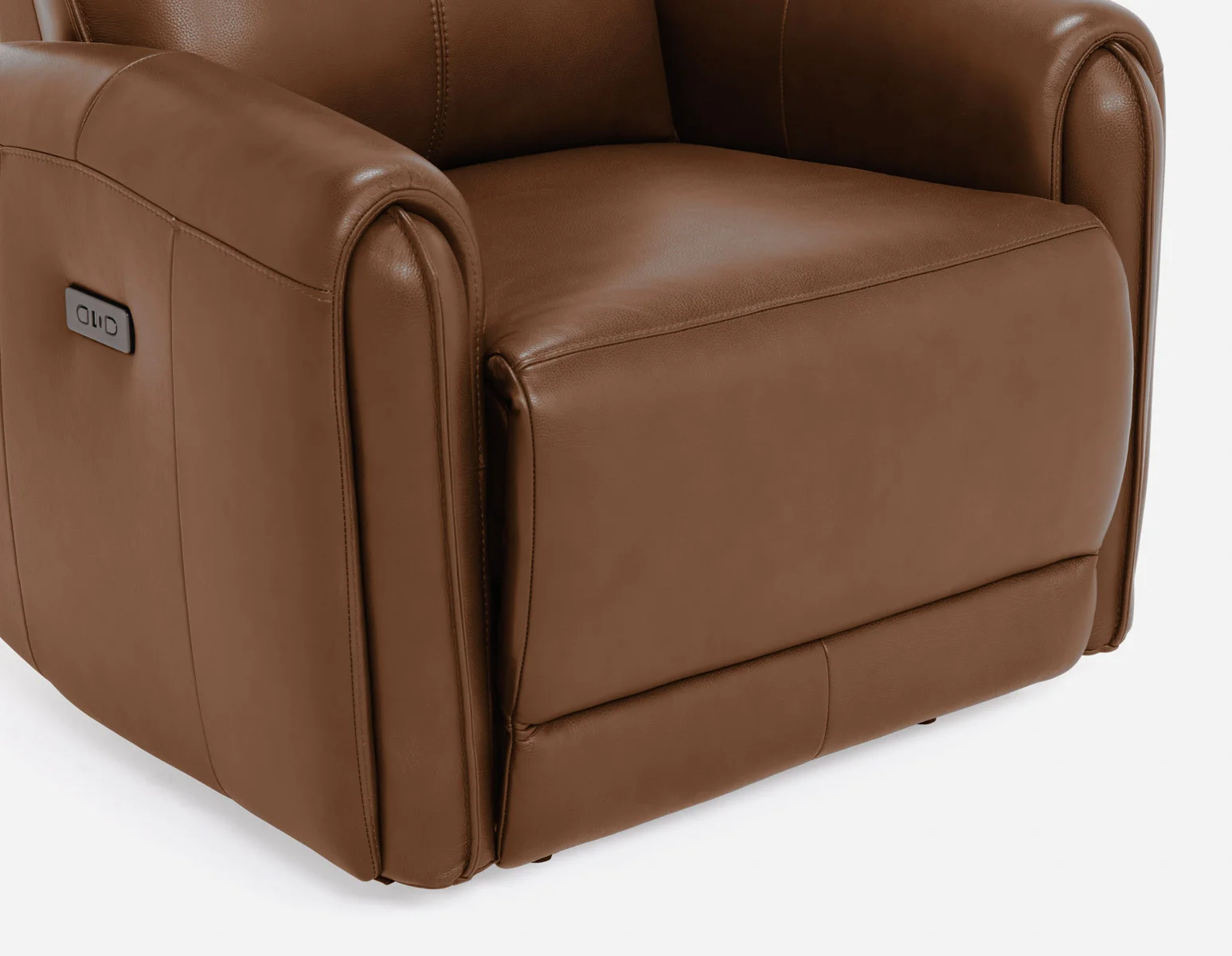 CALVERO — Contemporary power-reclining and glider 100% leather armchair with usb port (84-12-10-96-F) - Image 9