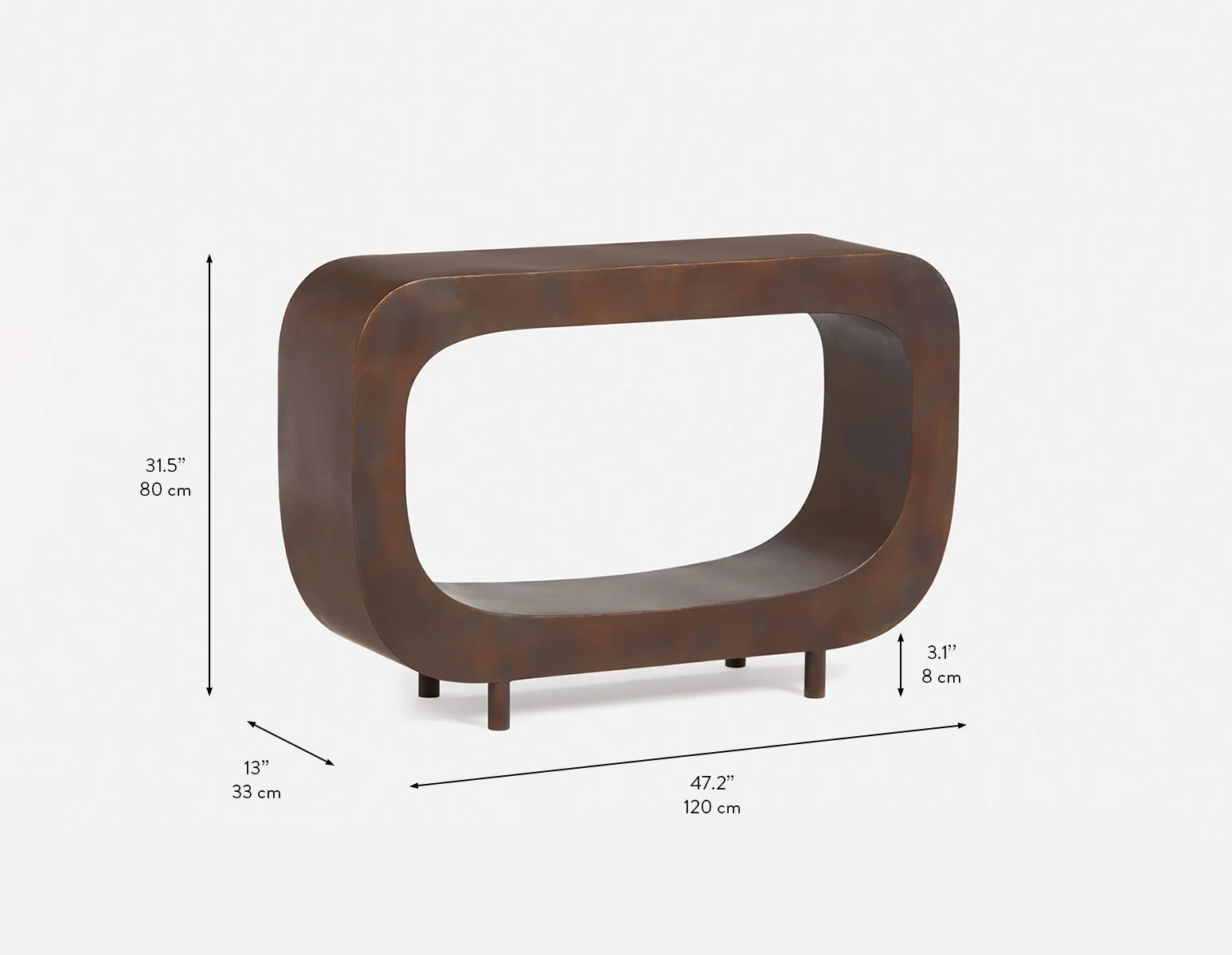 BROCCO — Iron console table 120 cm - Image 10
