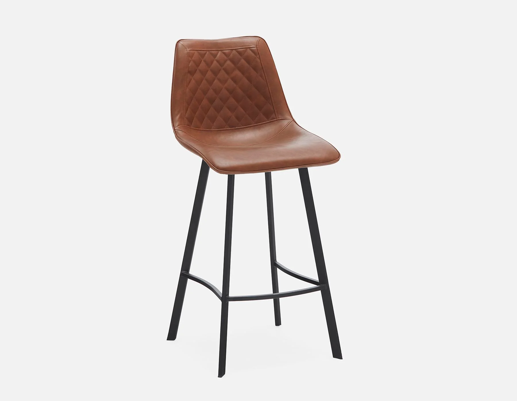 MALI — Mid-century modern bar stool with backrest 76 cm (55-54-87-96) - Image 9