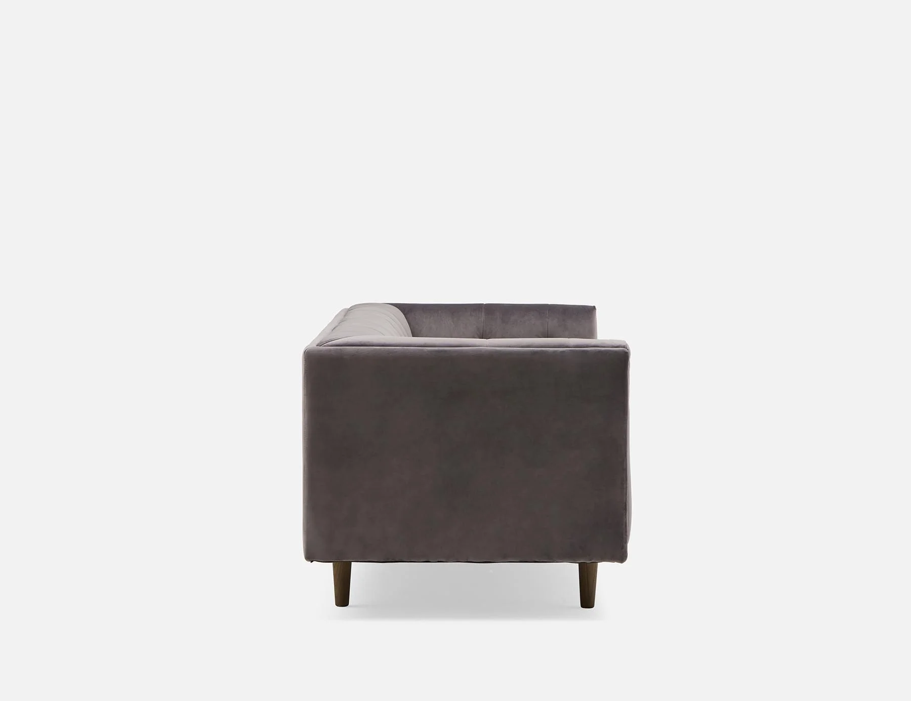 LORETTA — Mid-century modern velvet 3-seater sofa (18-76-63-30) - Image 6