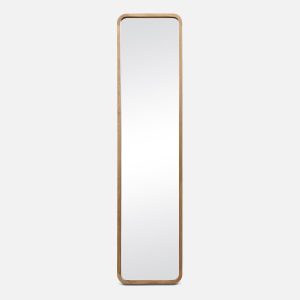KYUSHA — Standing floor mirror with paulownia wood frame 36 cm x 147 cm