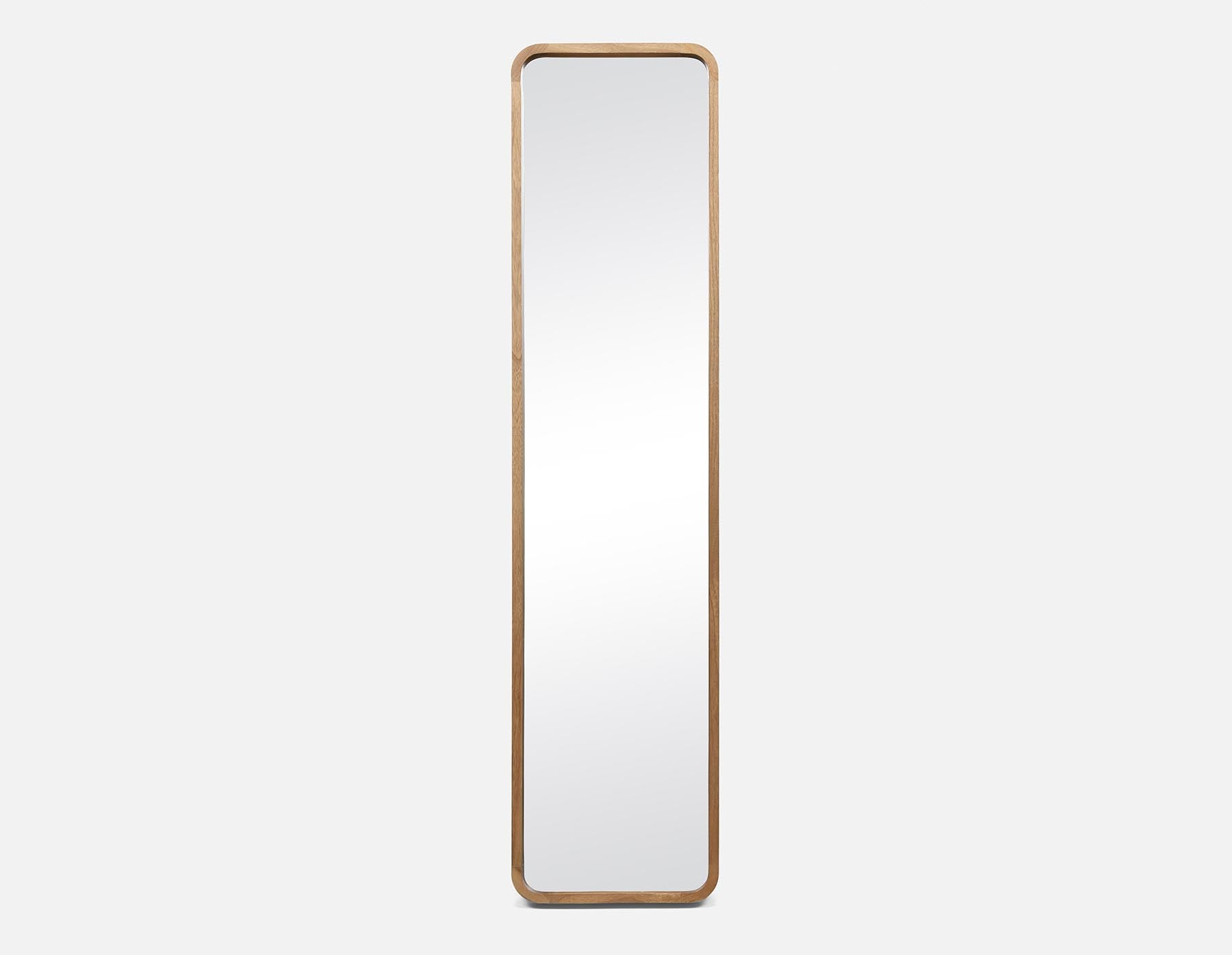 KYUSHA — Standing floor mirror with paulownia wood frame 36 cm x 147 cm
