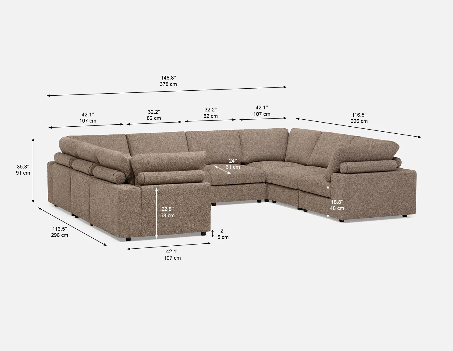 OLISA — 8-pc modular interchangeable sofa (99-26-93-52) - Image 11