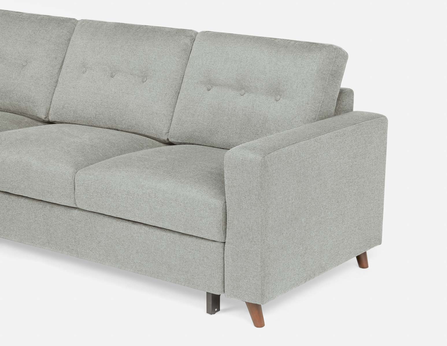 RENEE — Mid-century modern left-facing sectional sofa-bed with storage (91-23-69-30) - Image 7