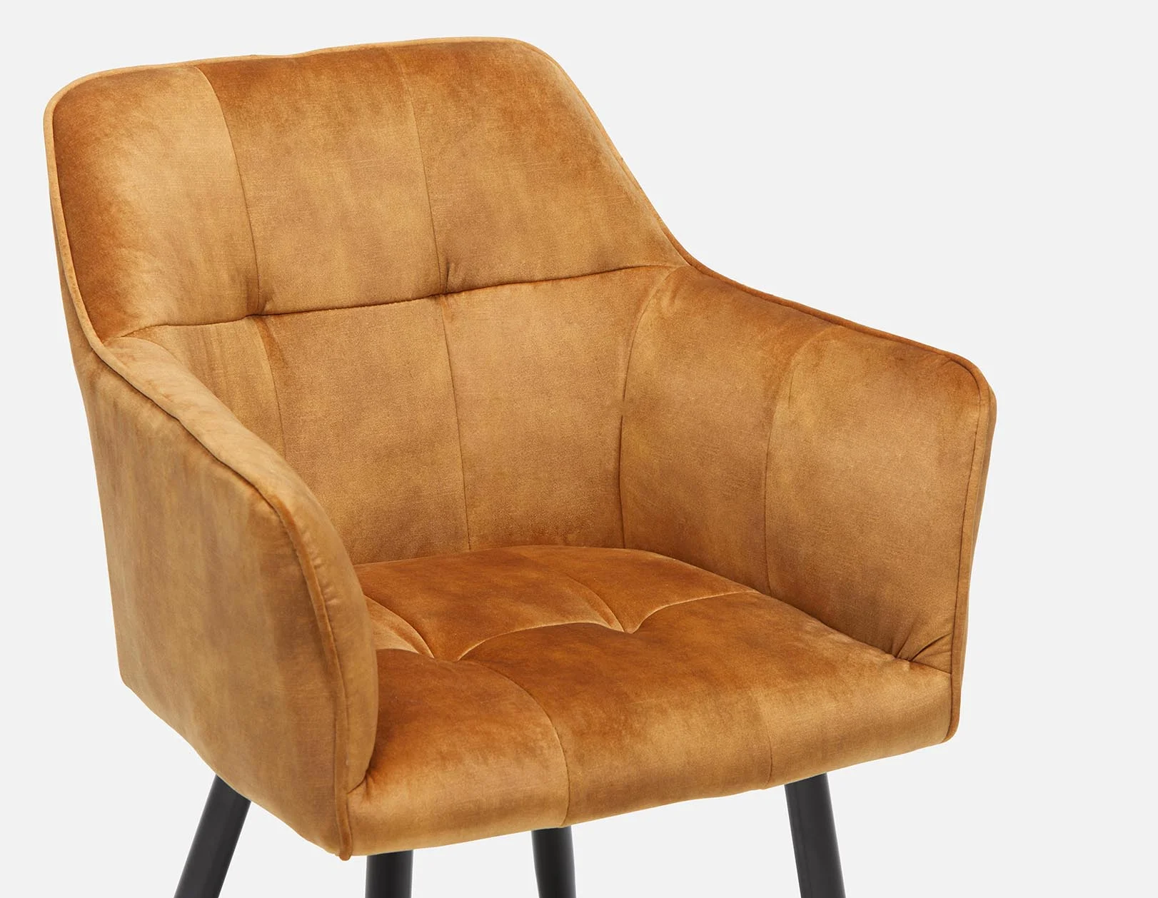 OCTAVE — Velvet dining armchair - Image 4