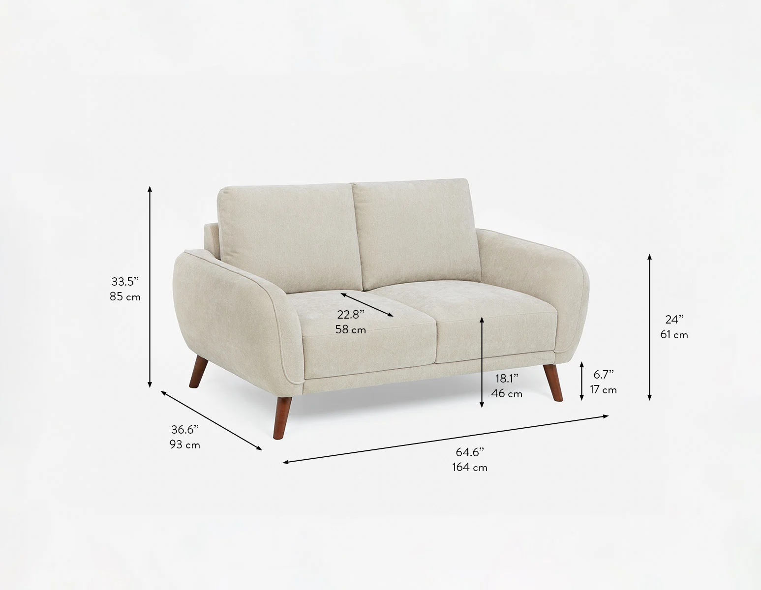 STEF — Mid-century modern loveseat - Image 11