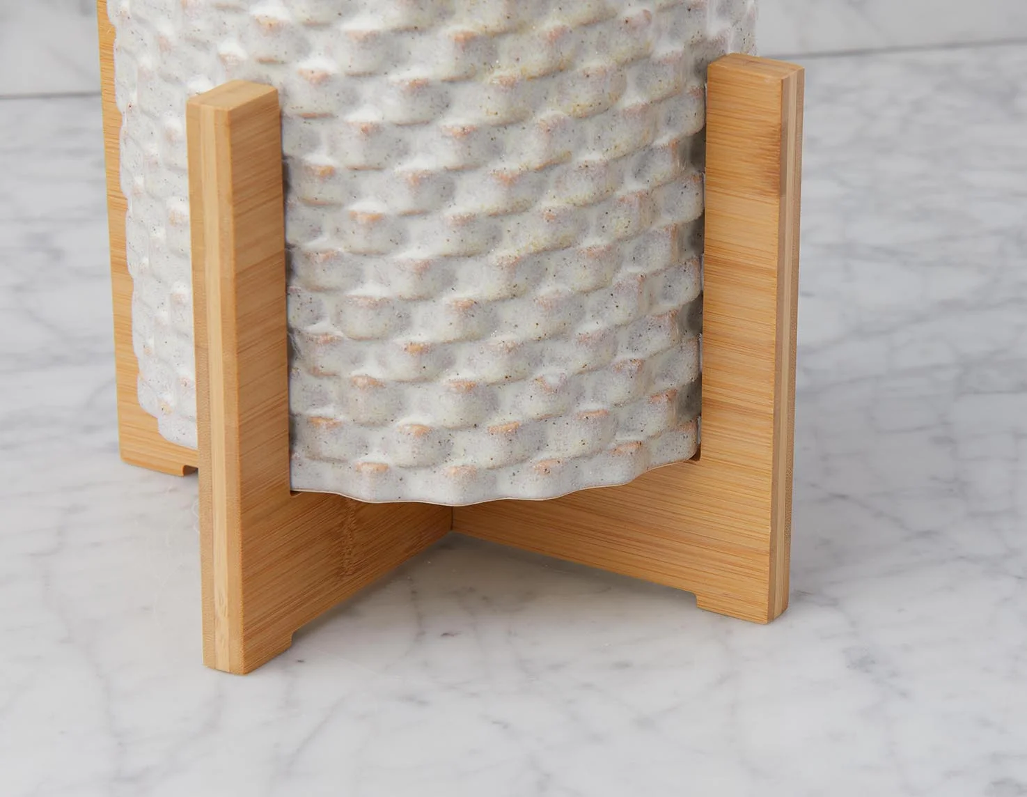 RHETT — Planter with bamboo stand 27 cm - Image 5