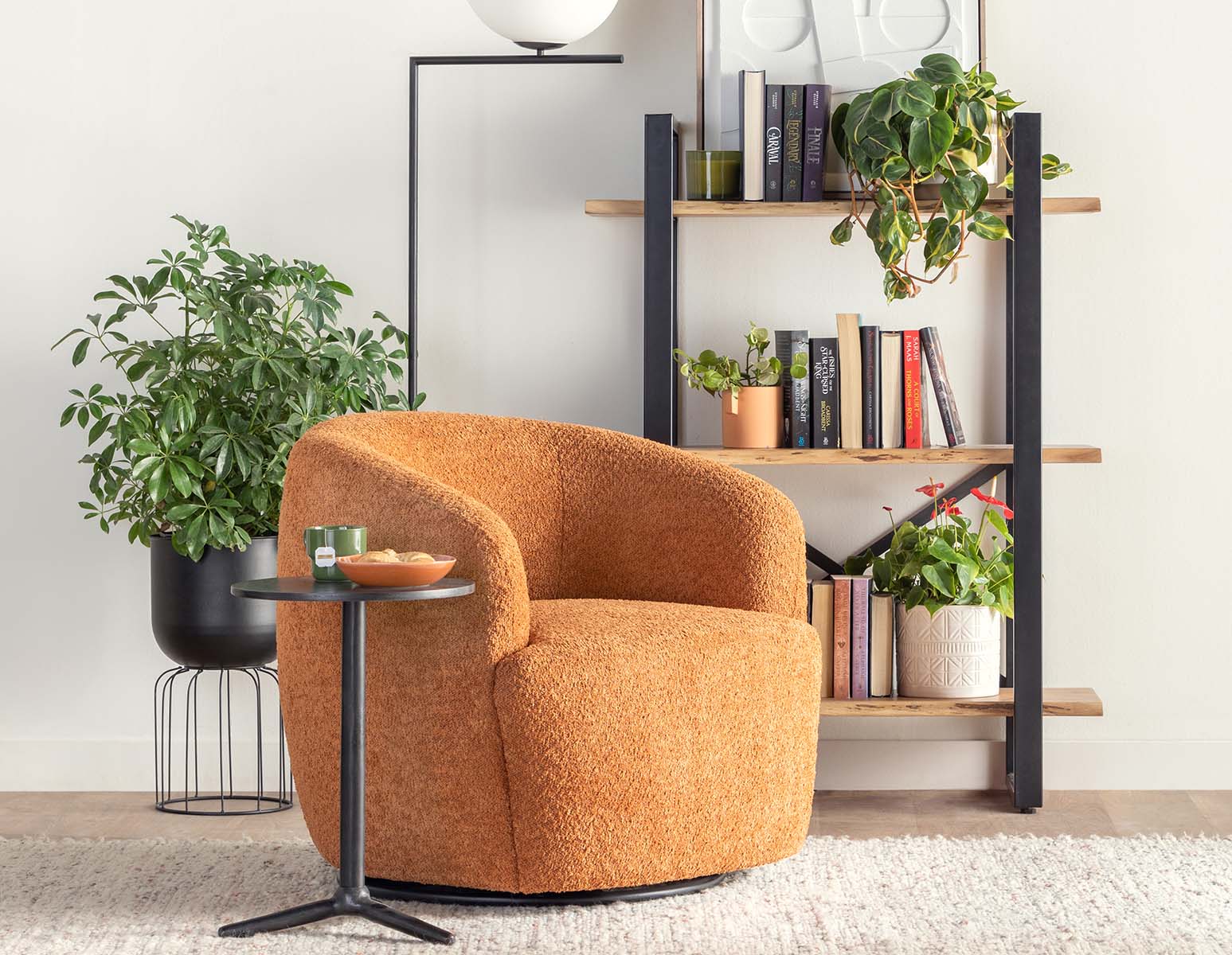 JANELLE — Swivel armchair (12-62-65-45)
