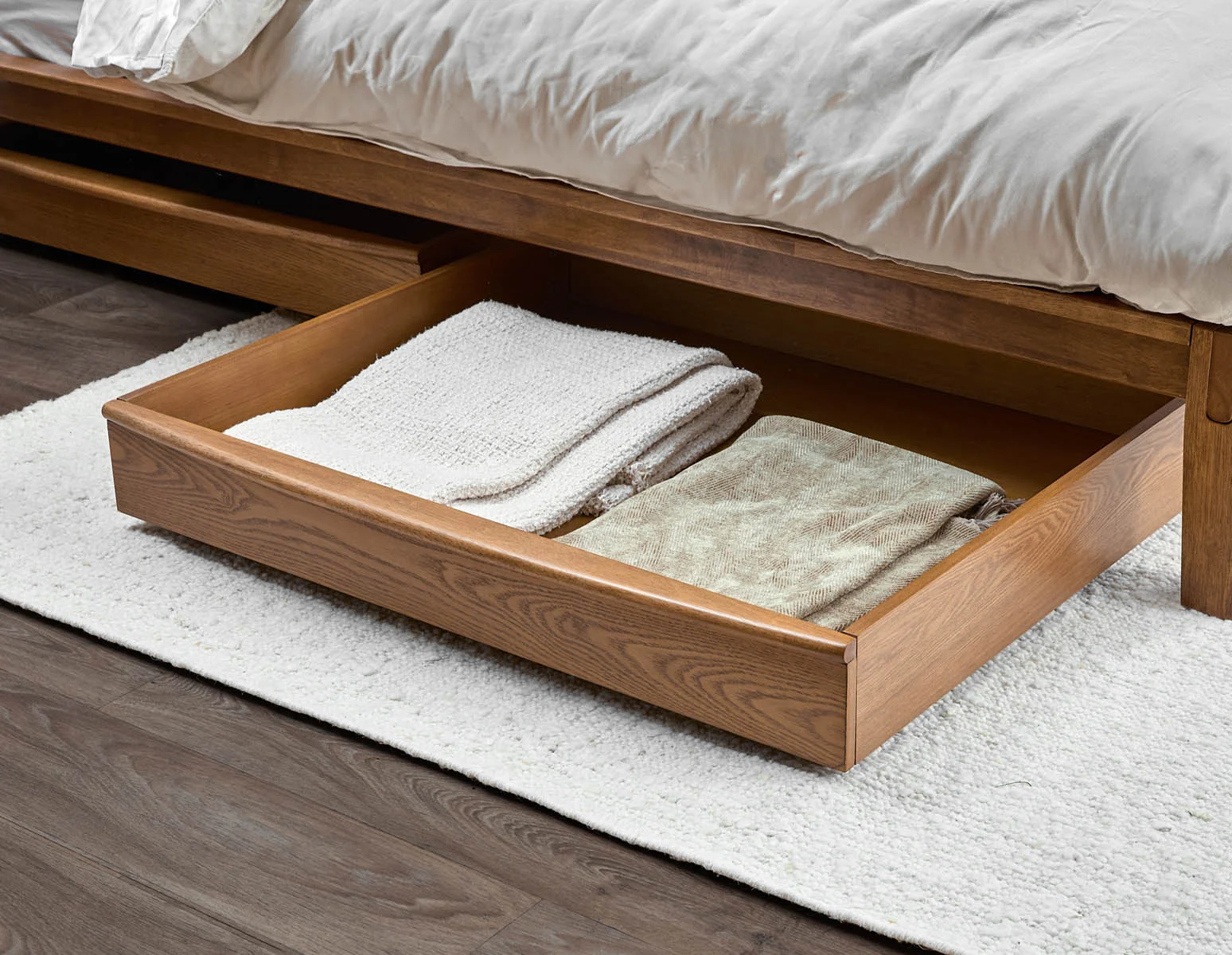 BENA — Bed storage drawer set of 2 with casters
