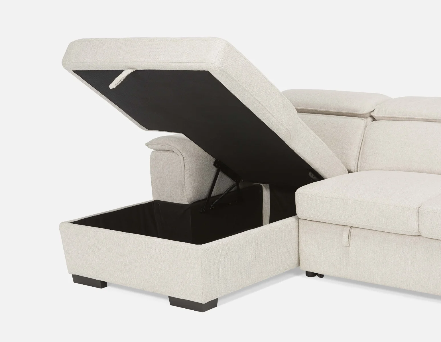 ODETTE — Contemporary left-facing sectional sofa-bed with storage (09-05-14-95) - Image 14