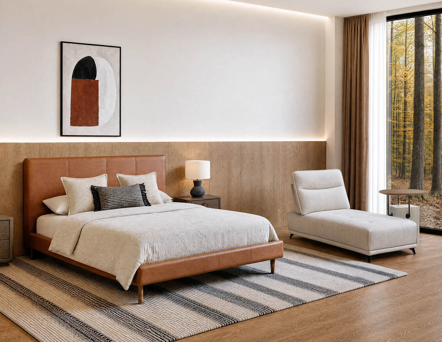 SIMON — Modern contemporary lounger with adjustable backrest (60-33-51-95) - Image 14