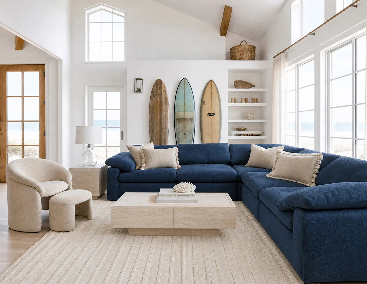 TRAVINE — Coffee table with storage 118 cm - Image 14