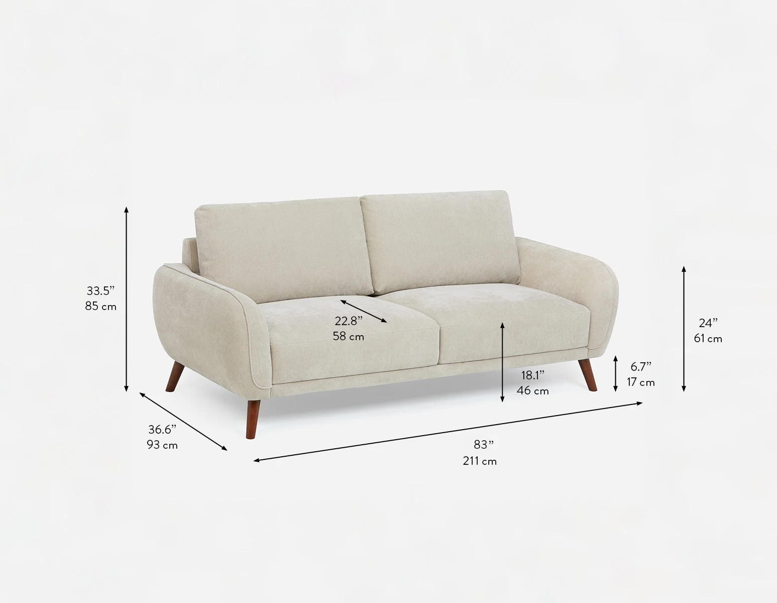 STEF — Mid-century modern 3-seater sofa - Image 10