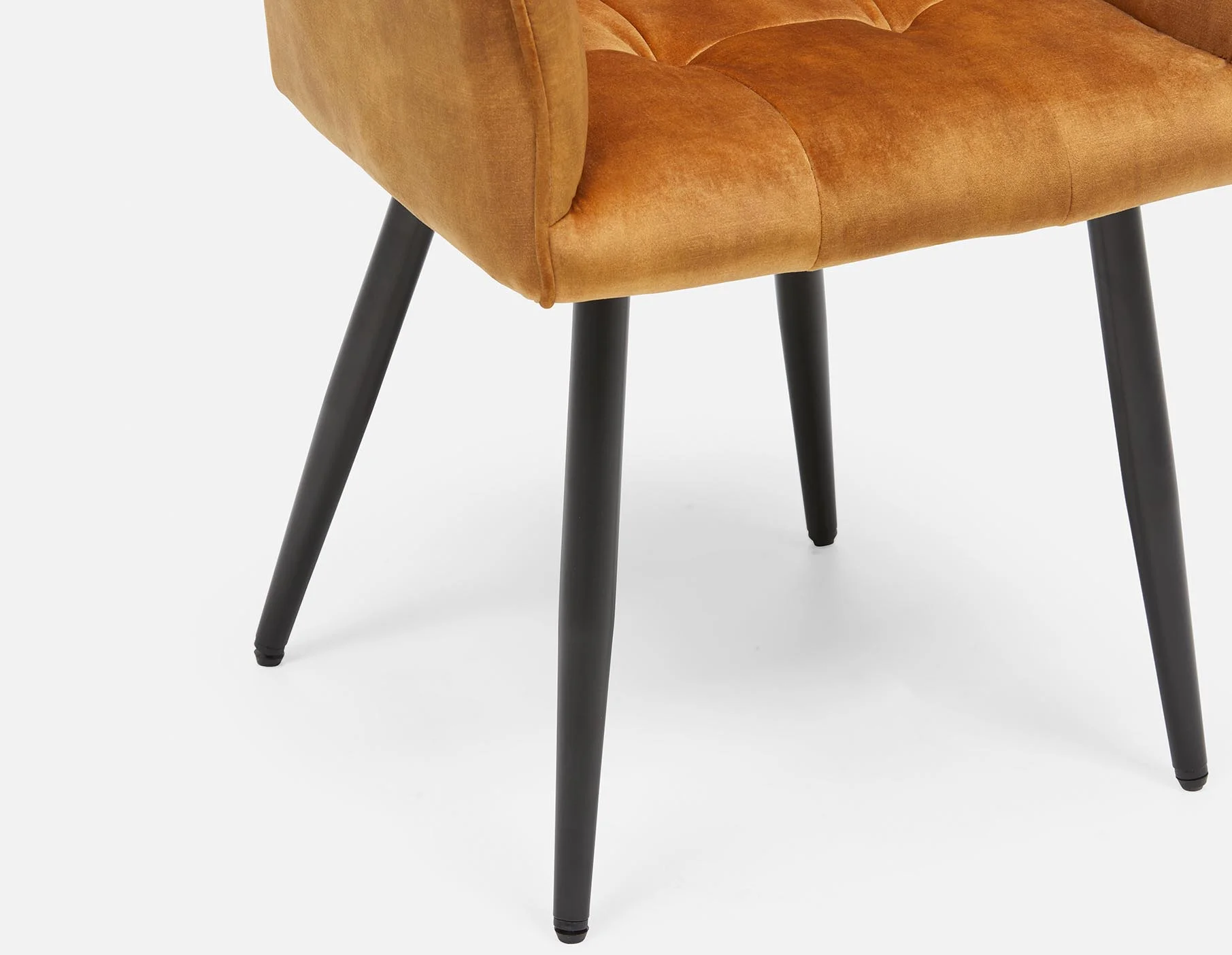 OCTAVE — Velvet dining armchair - Image 3