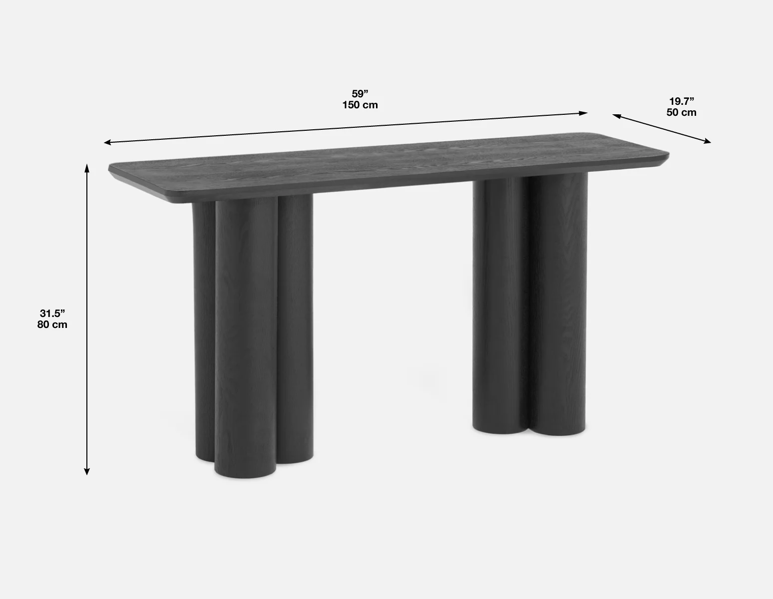 GUIDO — Modern minimalist console table 150 cm (33-42-06-20) - Image 11