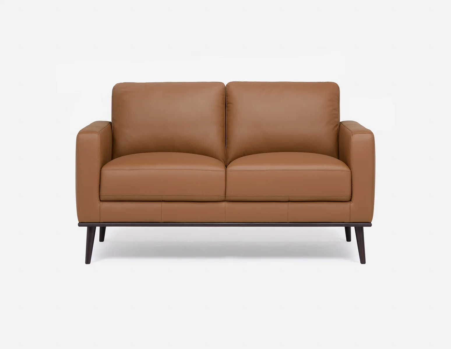 BETTA — 100% leather mid century loveseat (24-76-17-31) - Image 2