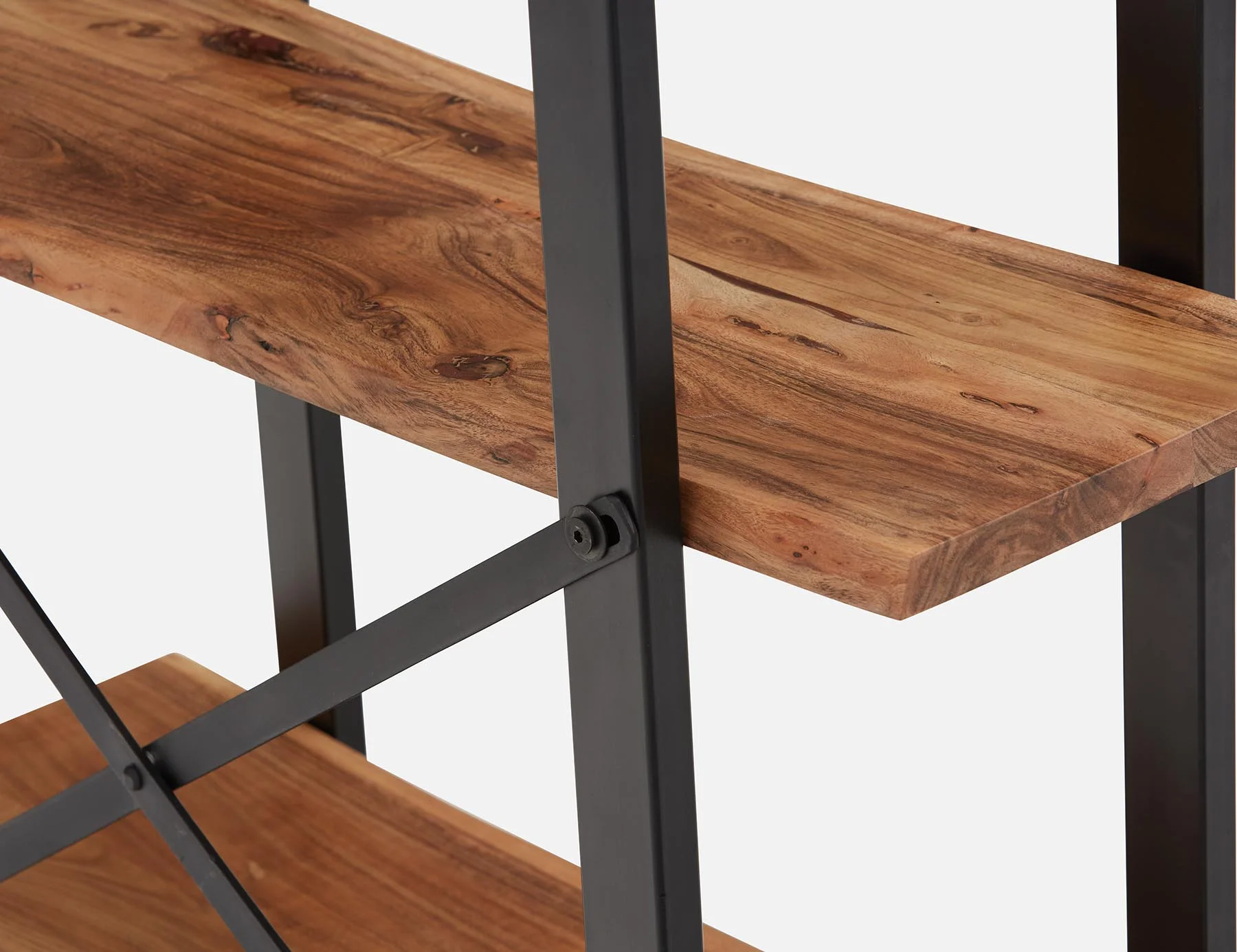 RENO — Acacia wood 3-tier bookcase - Image 6