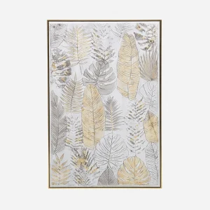 FEUILLES II — Framed hand embellished giclée 80x120cm