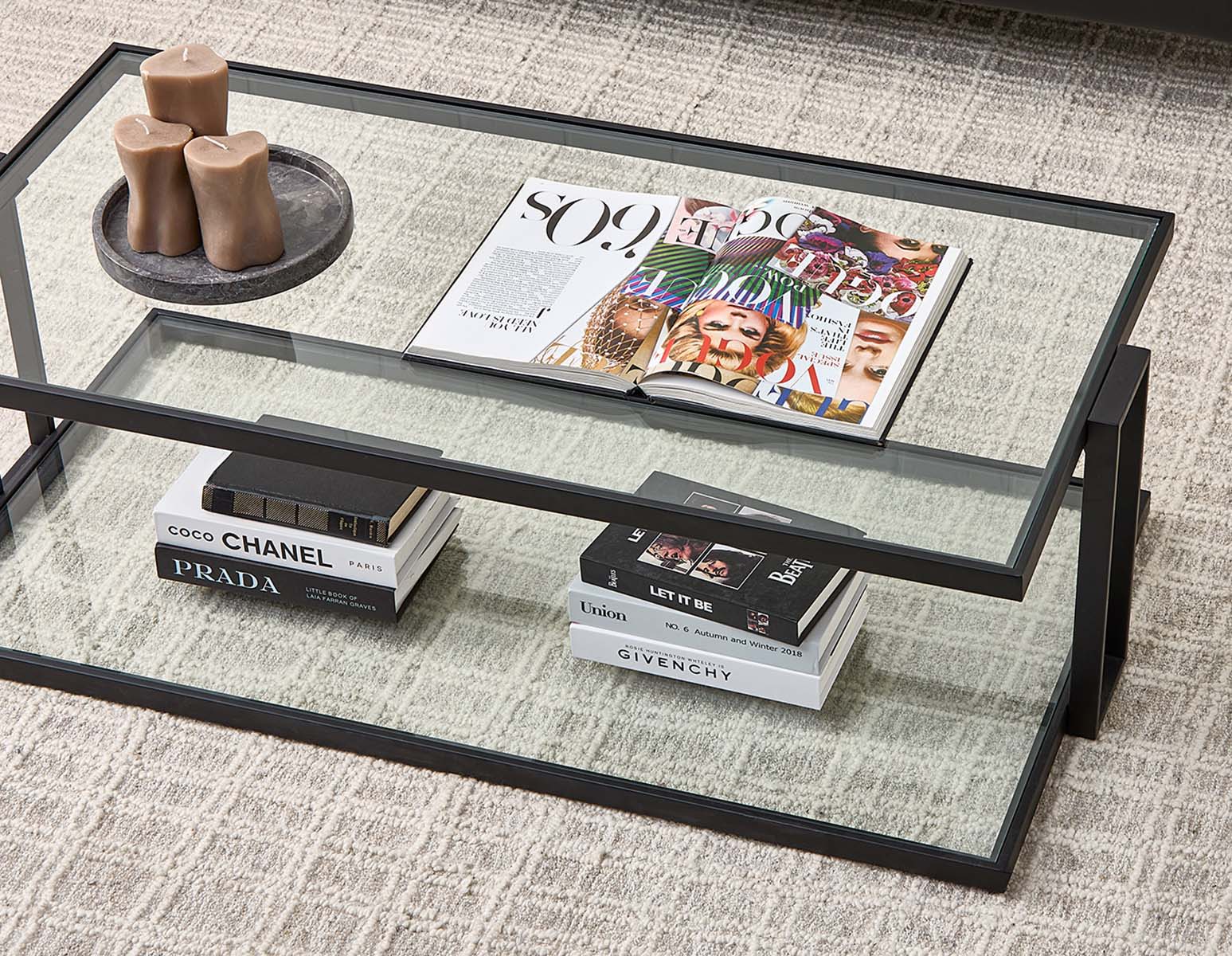 AGLAYA — Iron coffee table with tempered glass (36-49-25-20-D) - Image 11