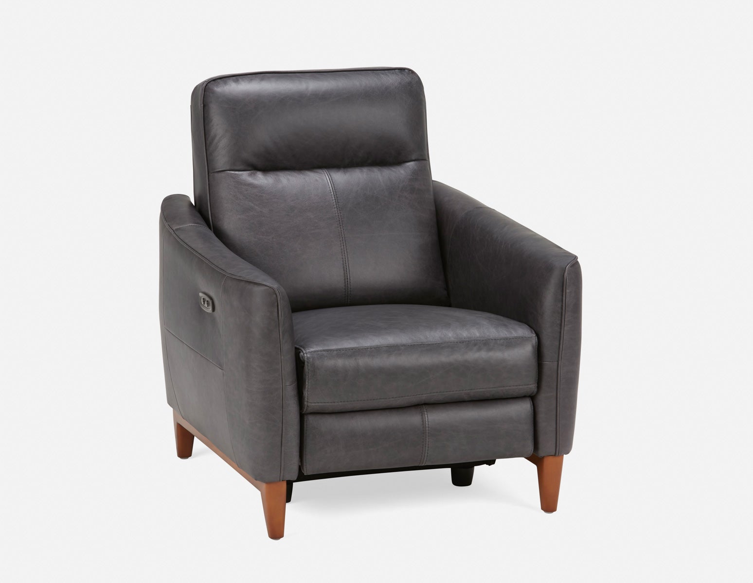 PALMER — Contemporary modern power-reclining 100% leather armchair (03-96-81-20)