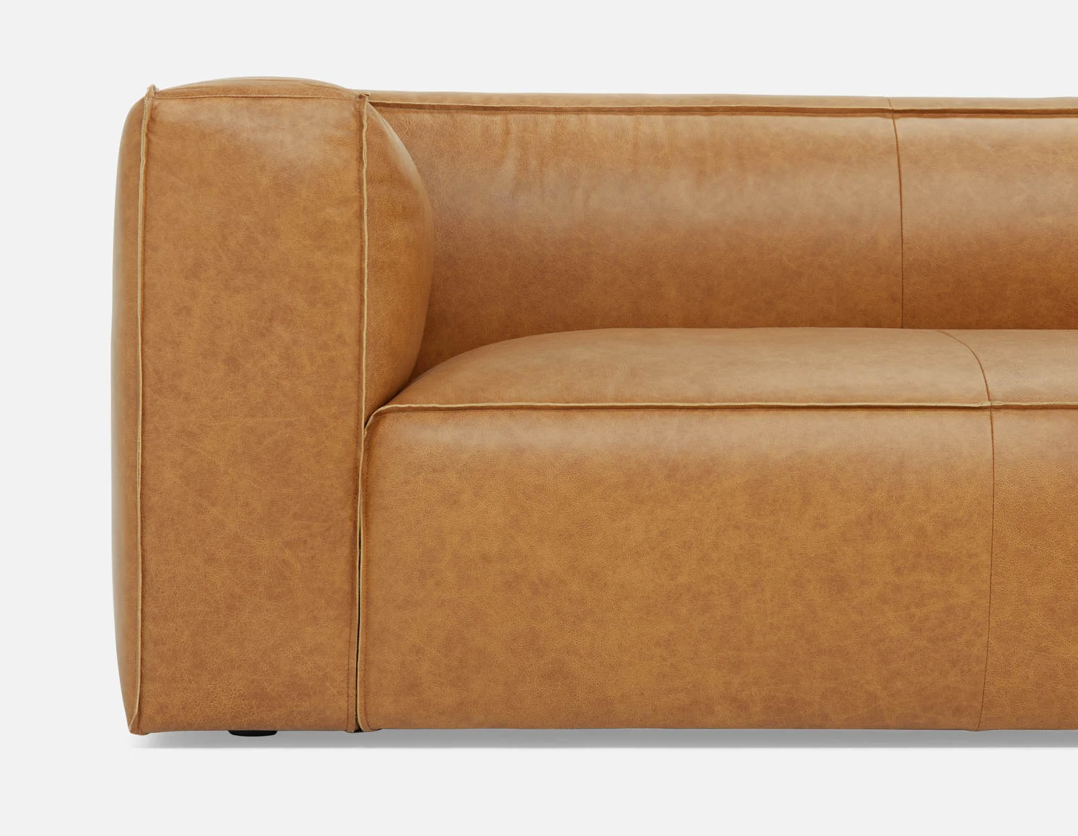 MONTE — 100% leather classic 3-seater sofa (39-69-47-49) - Image 8