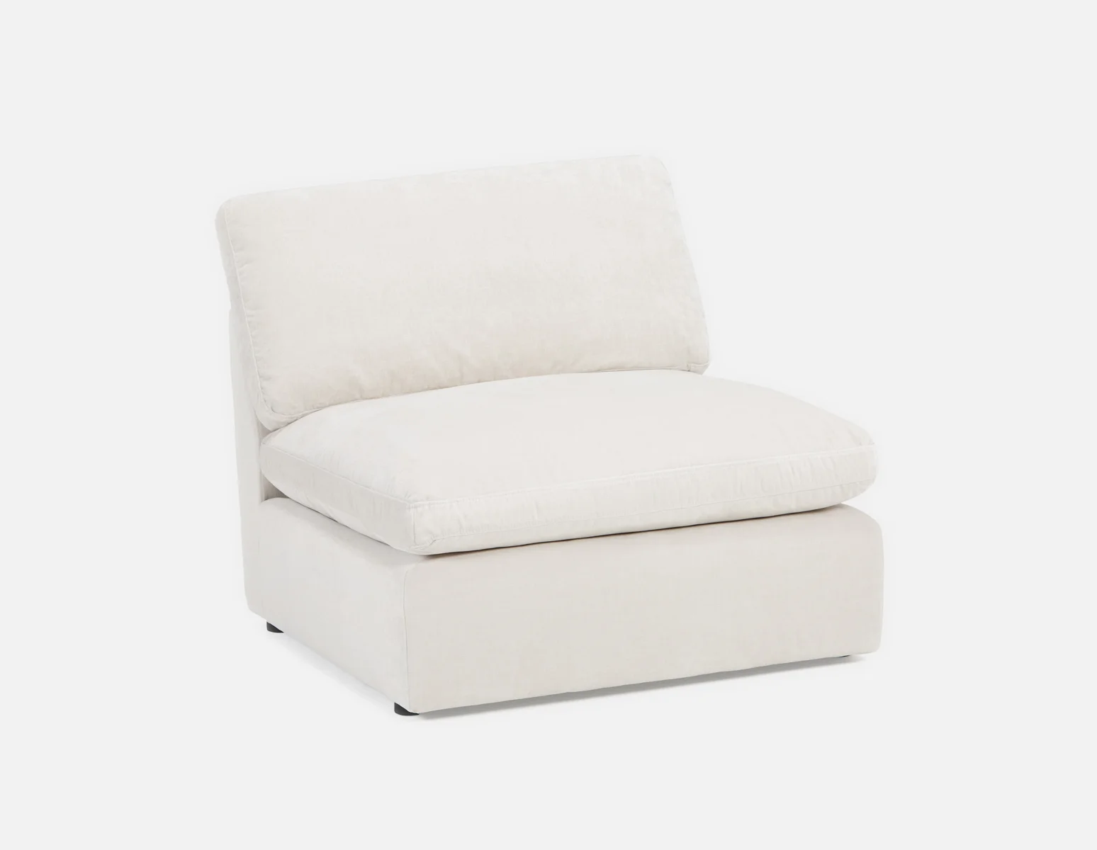 CHABLIS — Modular armless sofa customize to fit your space (62-55-30-46-F)