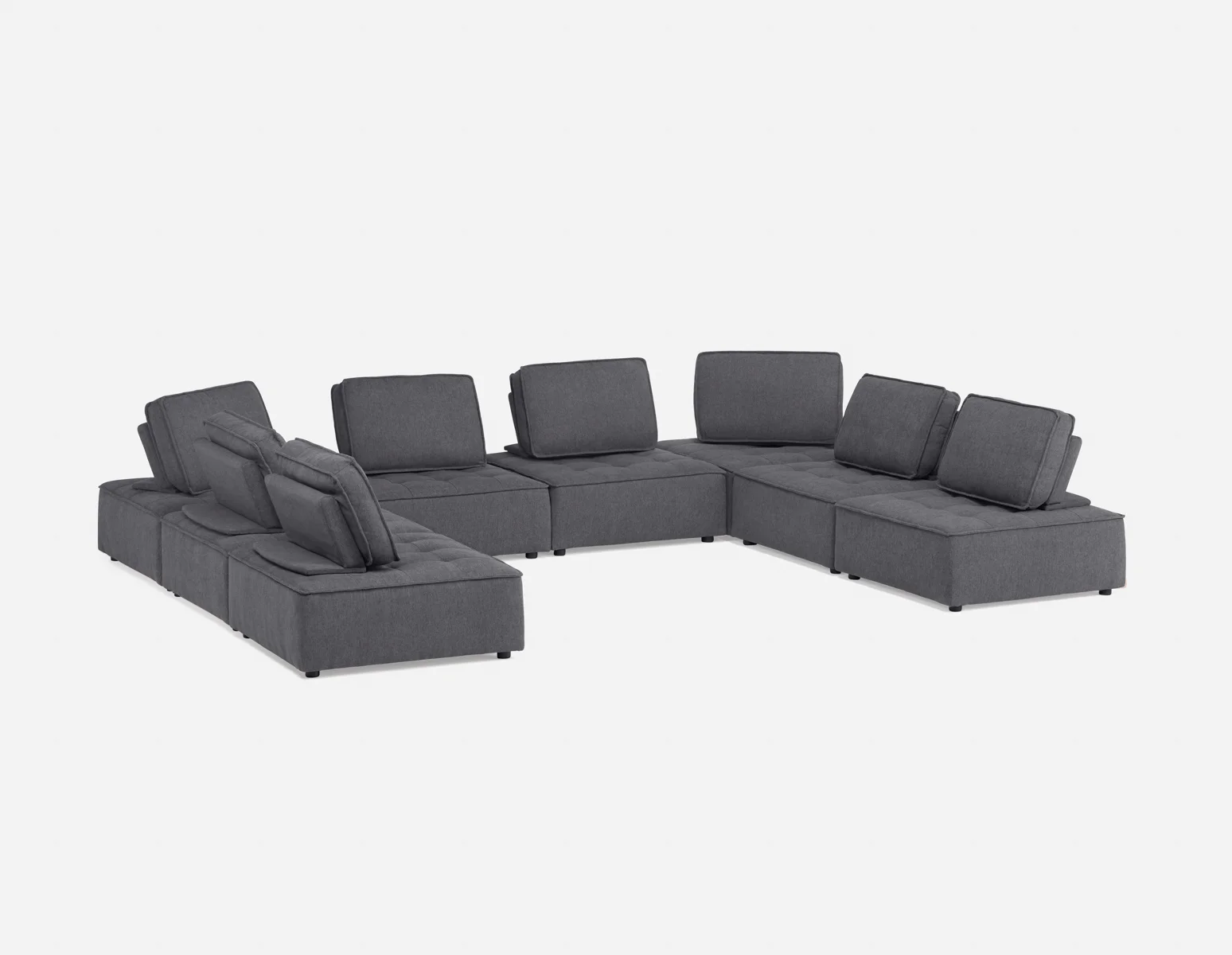 LEON — 8-pc modular interchangeable sofa (64-97-53-33)