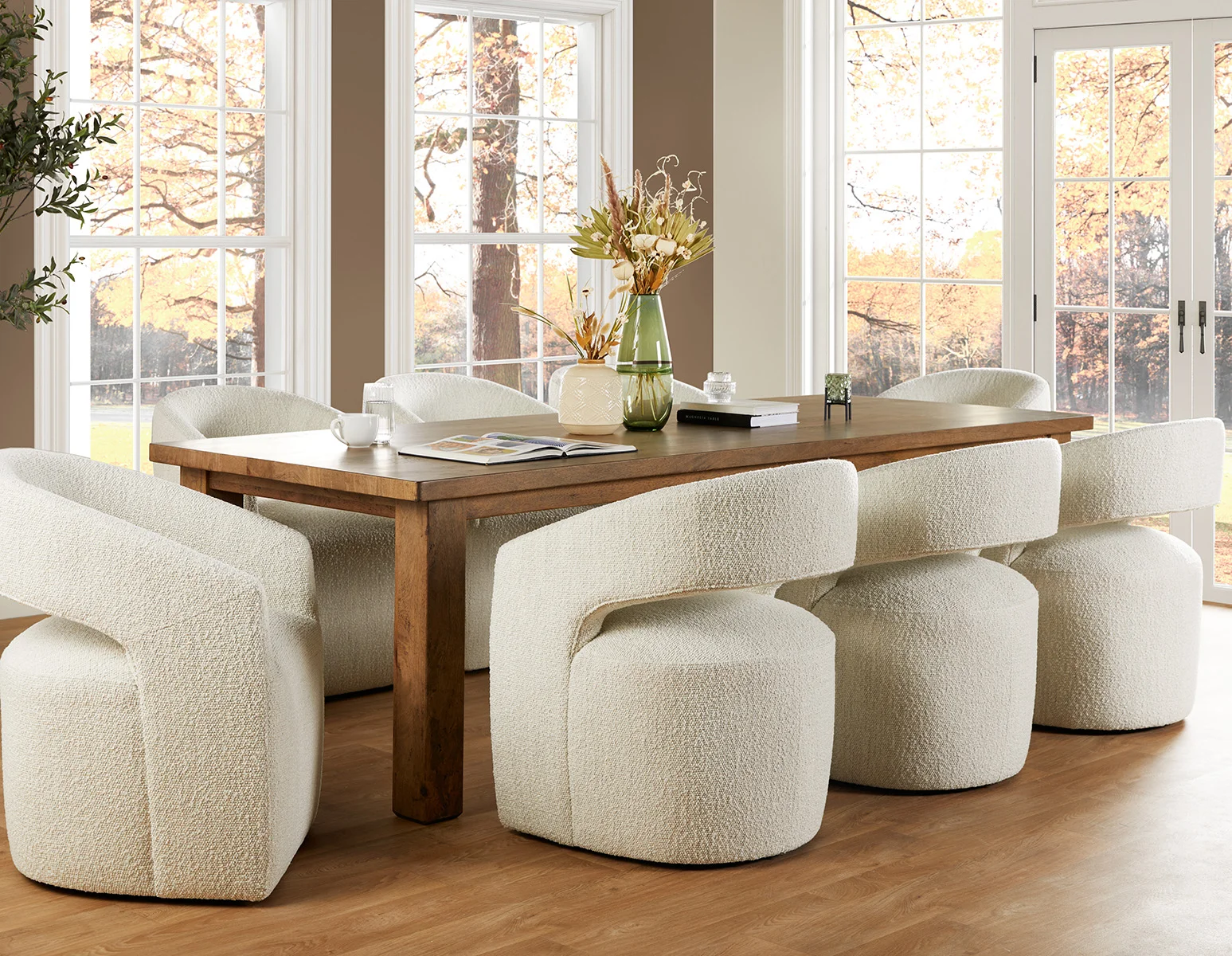 EPIRUS — Solid mango wood large dining table 260 cm - Image 8