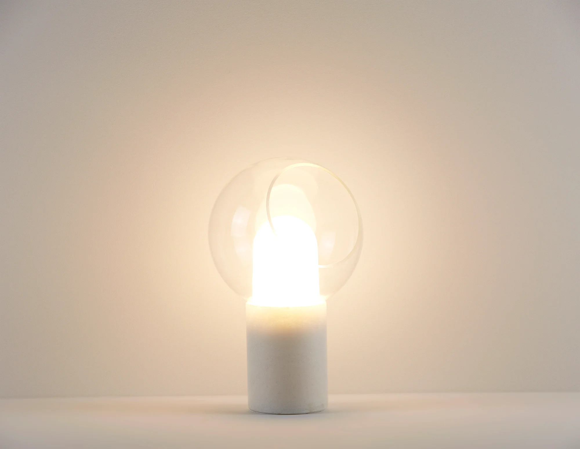 EVY — Led table lamp with marble base 41 cm height - Image 5