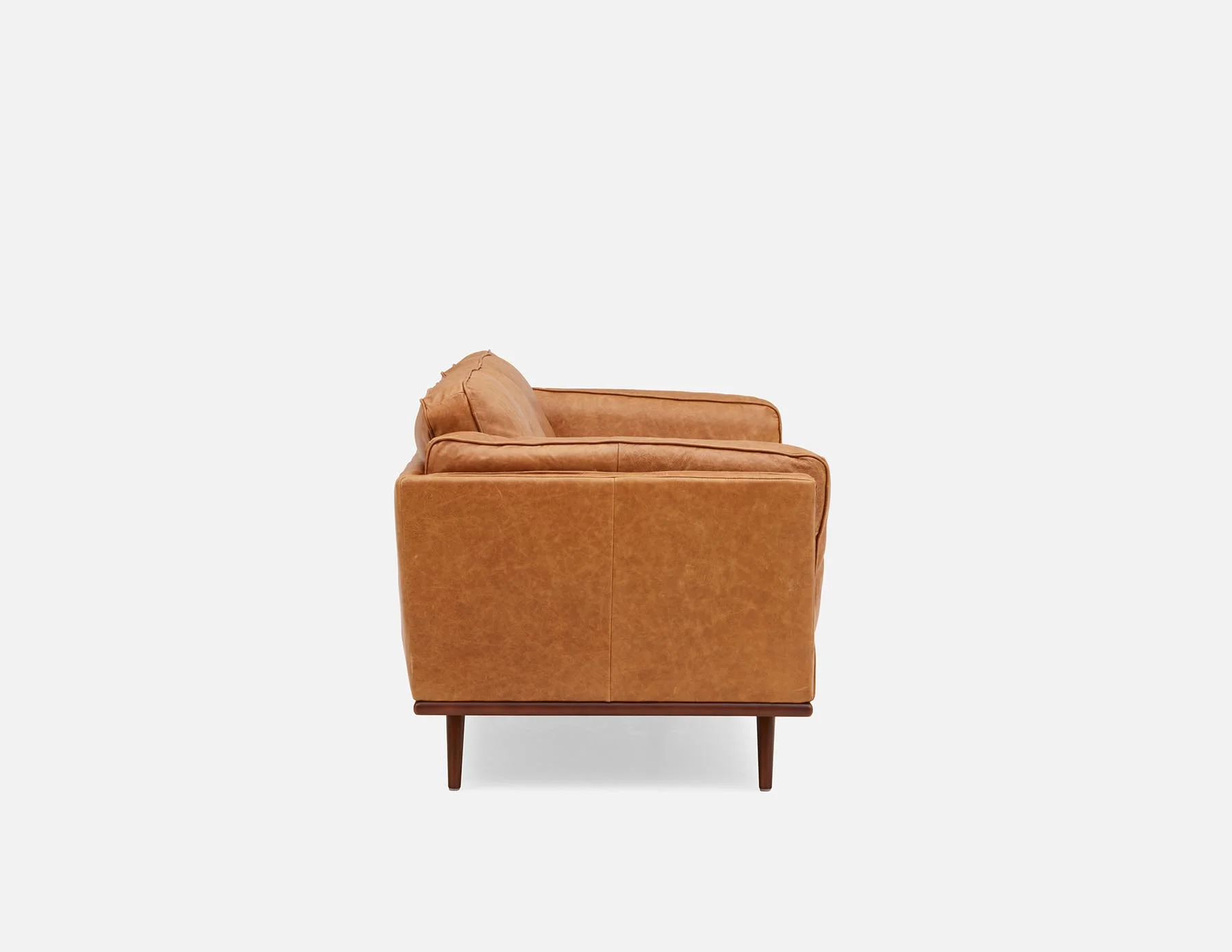 ROWAN — Mid-century modern 100% leather 3-seater sofa (19-46-33-49) - Image 6