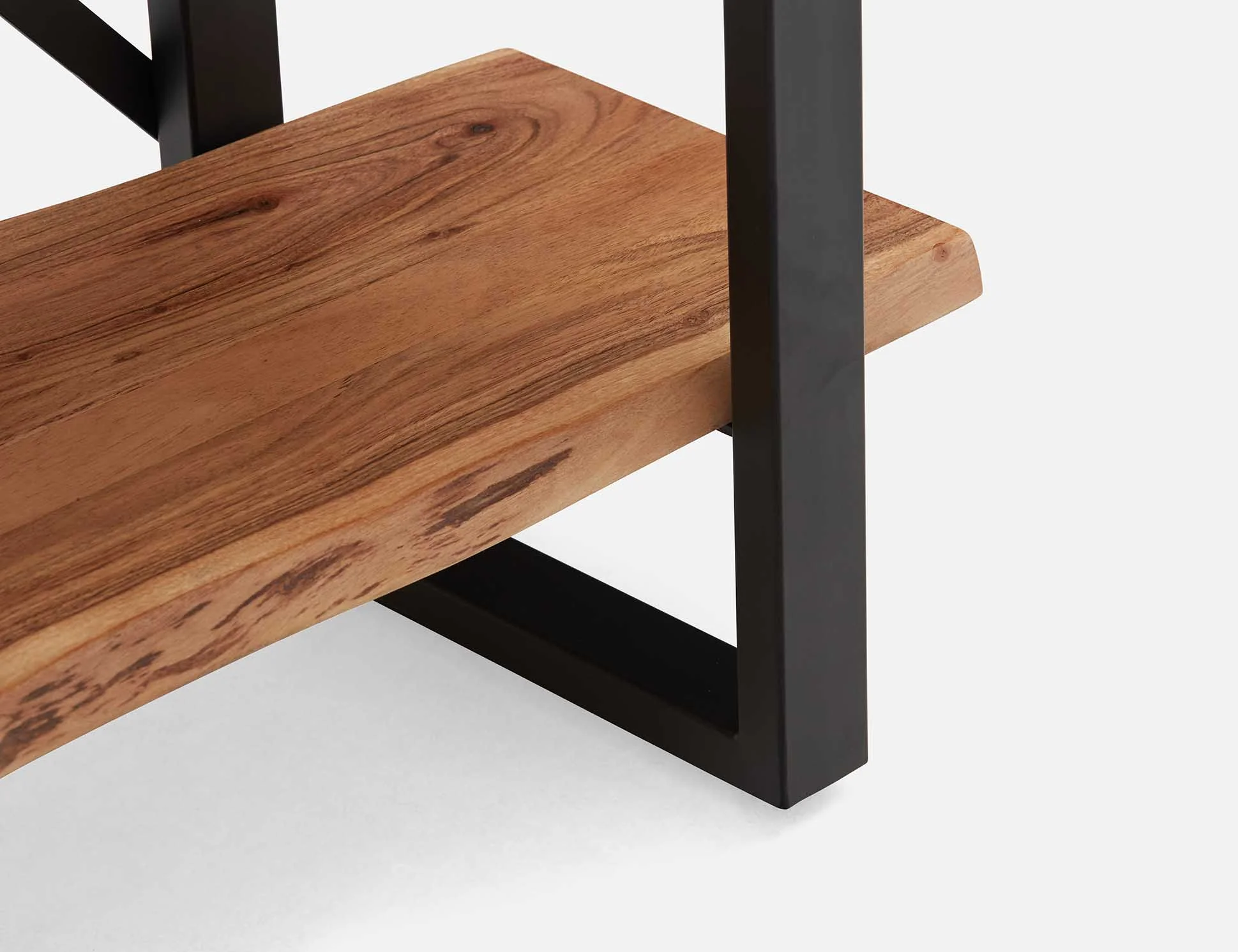 RENO — Acacia wood 5-tier bookcase - Image 4