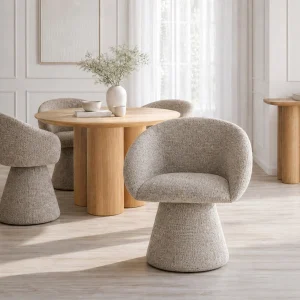 ORAN — Modern swivel dining armchair (07-90-72-88)
