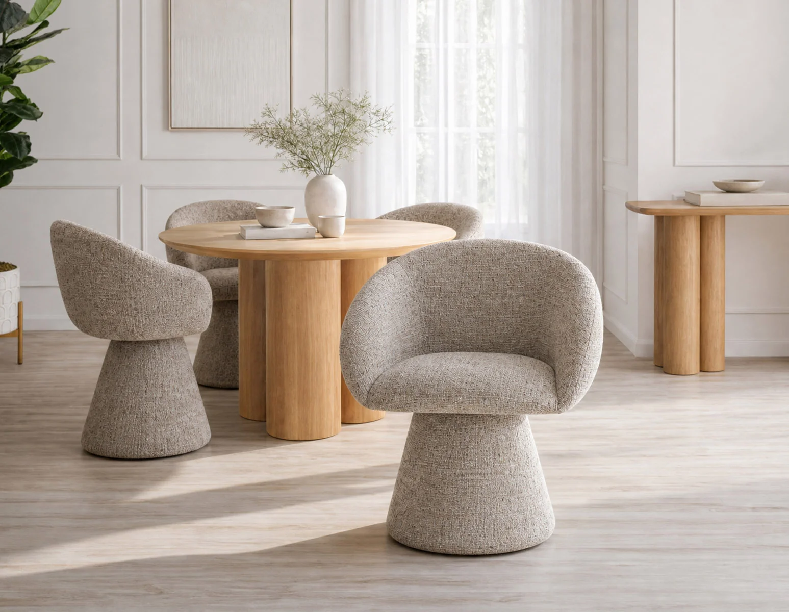 ORAN — Modern swivel dining armchair (07-90-72-88)